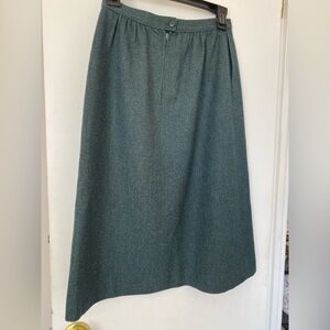 Vintage Pendleton Classic green A-Line Skirt